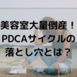 美容室が大量倒産！潰れない為の経営とPDCAサイクルの間違いとは？